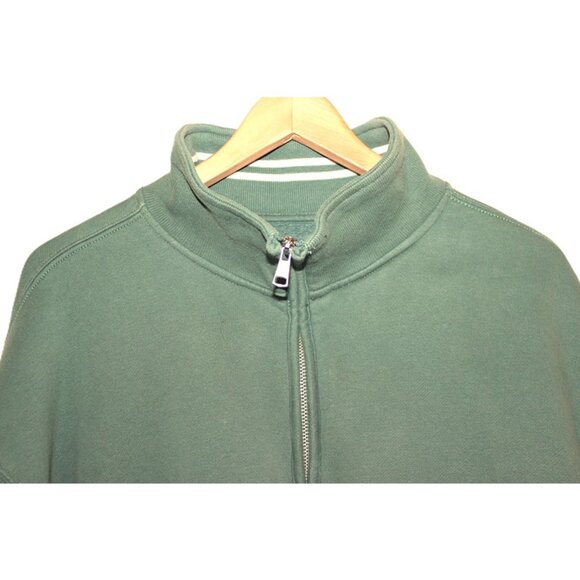 ABERCROMBIE & FITCH Essential Vintage Sunday Half-Zip Pullover in Green (Large) - Picture 3 of 9
